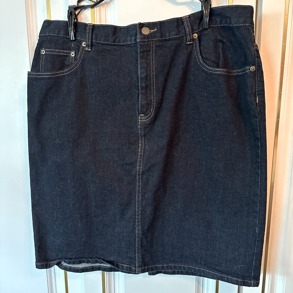 Ralph Lauren Dark Denim Skirt 16